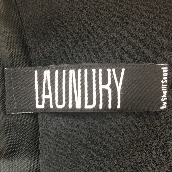 Laundry by Shelli Segal Strapless Little Black Dress Tone-on-Tone Size 4 - Picture 4 of 13